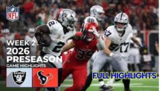 NFL Preseason Week 2: Raiders vs Texans Full Game Highlights & Replay (2026)